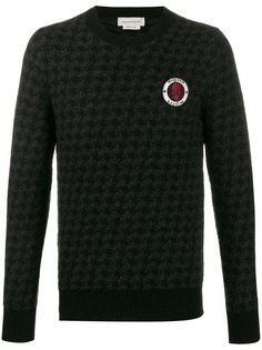 Alexander McQueen houndstooth pattern knitted sweater