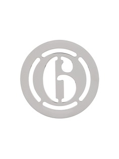 Mm6 Maison Margiela 6 logo round earrings