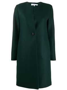 Harris Wharf London single breasted collarless coat