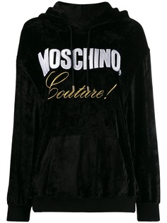 Moschino embroidered couture hoodie