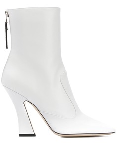 Fendi logo tab boots