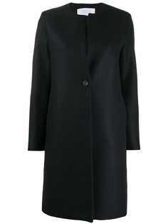 Harris Wharf London single breasted collarless coat
