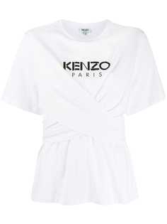 Kenzo wrap front logo T-shirt