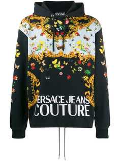 Versace Jeans Couture logo print hoodie