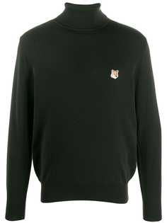 Maison Kitsuné fox logo embroidered jumper