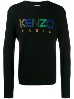 Kenzo свитер с вышитым логотипом