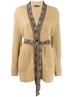 Etro трикотажный кардиган в рубчик