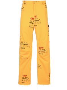 Off-White OFF printed jeans