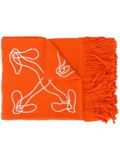 Off-White abstract arrow scarf