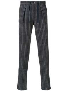 Circolo 1901 классические брюки в полоску с поясом на шнурке