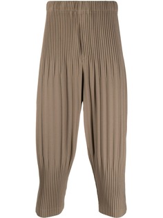 Homme Plissé Issey Miyake pleated drop crotch trousers