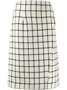 Gianluca Capannolo high waist check skirt
