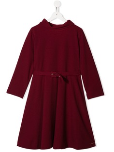 Twin-Set TEEN belted A-line dress
