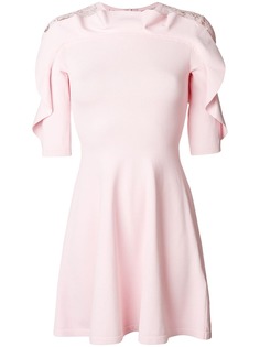 Valentino lace panel flared dress