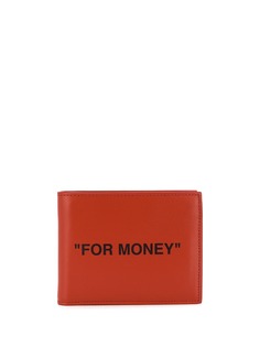Off-White slogan print wallet