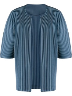 Homme Plissé Issey Miyake open front pleated cardigan