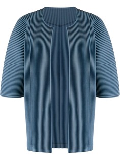 Homme Plissé Issey Miyake open front pleated cardigan