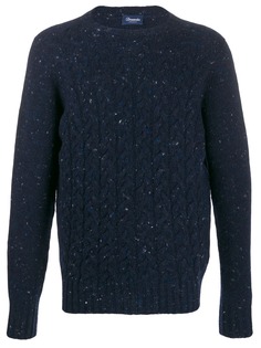 Drumohr crew-neck cable knit sweater