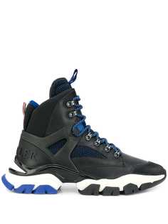 Moncler panelled high-top sneakers