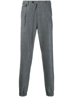 Corneliani брюки строгого кроя с эластичными манжетами