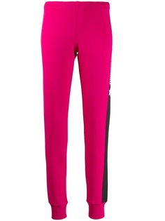 Love Moschino appliqué side stripe track pants