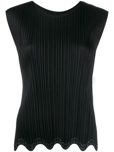 Pleats Please By Issey Miyake pleated design blouse