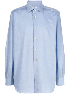 Kiton рубашка с заостренным воротником