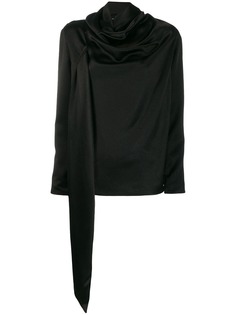 Gianluca Capannolo draped long sleeved top