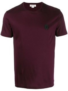 Alexander McQueen embellished skull patch T-shirt