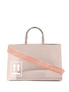 Off-White Sculpture mirrored tote bag