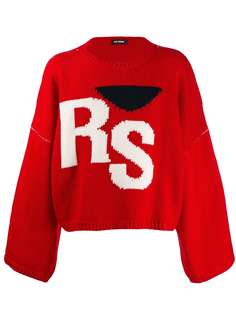 Raf Simons logo embroidered sweater