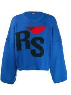 Raf Simons logo embroidered sweater