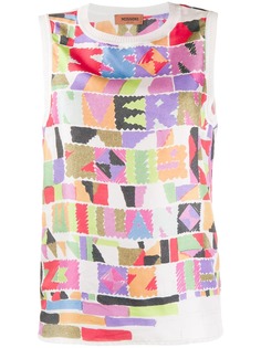 Missoni digital print vest top