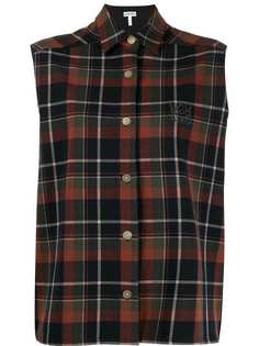 Loewe sleeveless check shirt