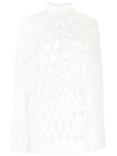 Balmain mohair open knit sweater