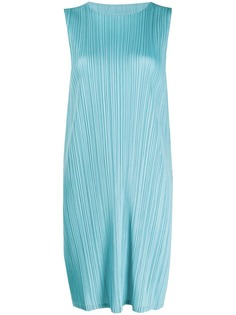 Pleats Please By Issey Miyake sleeveless pleated dress