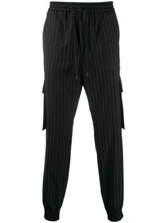 Juun.J pinstripe drawstring trousers