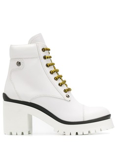 Miu Miu chunky lace-up ankle boots