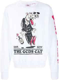 Gcds cat print sweatshirt