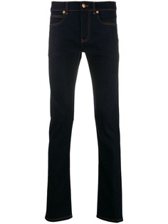 Versace slim fit jeans with patches