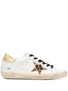 Golden Goose Superstar leopard print sneakers