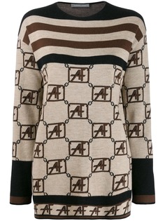 Alberta Ferretti джемпер с геометричным узором