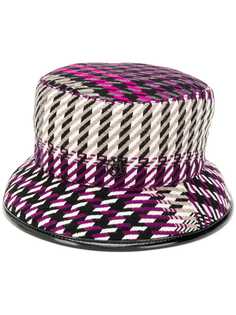 Maison Michel check print hat