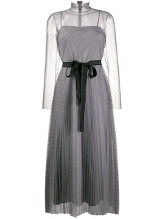 Red Valentino high neck tulle dress