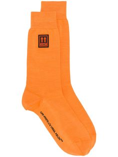 Off-White arrows logo patch socks