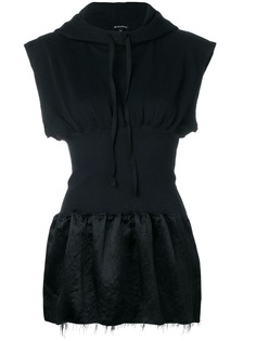 Ann Demeulemeester топ с капюшоном и без рукавов