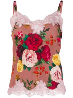 Dolce & Gabbana топ с цветочным принтом