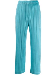 Pleats Please By Issey Miyake укороченные брюки с эластичным поясом