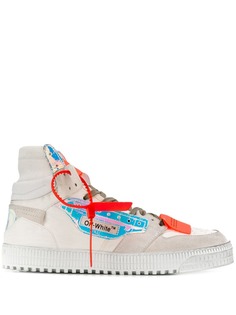 Off-White высокие кеды на шнуровке