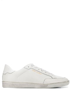 Saint Laurent Andy distressed low-top sneakers